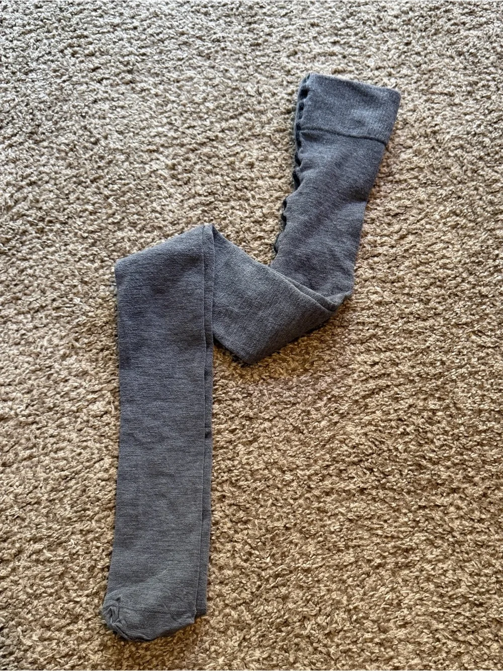 Gray merino Snag tights